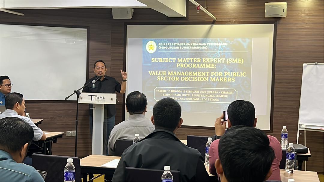 uvm_jkr's tweet photo. 10-12 Februari 2026 SUBJECT MATTER EXPERT (SME) PROGRAMME VALUE MANAGEMENT FOR PUBLIC SECTOR DECISION MAKERS
@SUKTRG 

yang dimudahcara oleh pasukan fasilitator
@uvm_jkr
@JKRCPAB

@IPJKR_Official

@RoslanisE

@JkrMaria

@RbSafarina

#IamJKR #KitaJKR #JKRsynergy #JasaKepadaRakyat https://t.co/1DvuwuOM0C