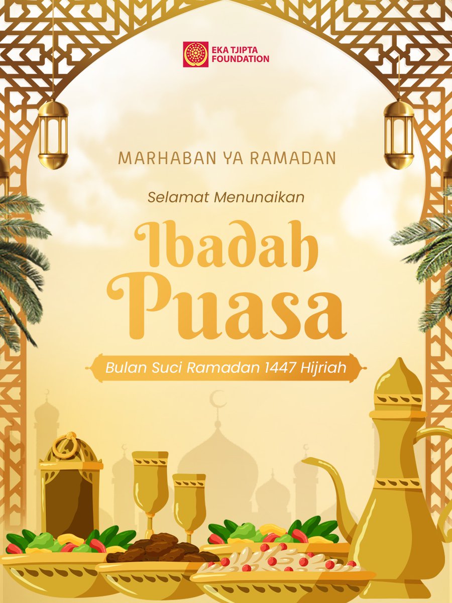 Selamat menunaikan ibadah puasa Ramadan 1447 Hijriah.  

Semoga Ramadan menjadi momentum untuk memperkuat silaturahmi, menumbuhkan kepedulian, dan menghadirkan dampak positif yang berkelanjutan bagi sesama.

#Ramadan1447H
#EkaTjiptaFoundation