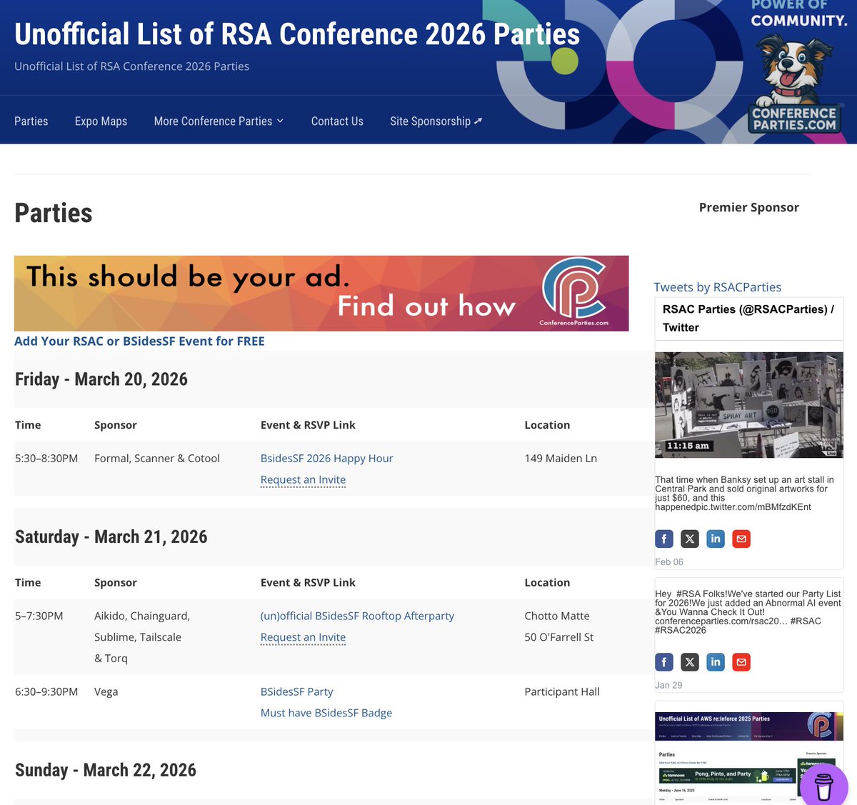 RSACParties's tweet photo. @straikerai Amazing @StraikerAI!  Thanks!
It's Up Now! Along with Almost 90 Others!
Got More to Add?   Adding is Always Free!
Go Right Here: 
https://t.co/Kic2YRUDCa

https://t.co/RIrZ6DsLPP #RSAC2026 https://t.co/tI43uU2SQQ