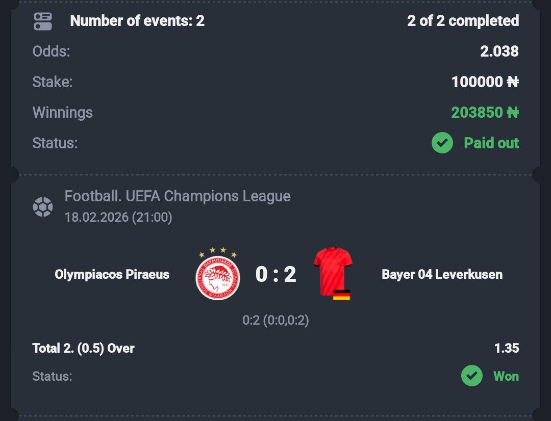 GAME WON SUCCESSFULLY ✅✅
Join telegram channel for more free games 👉👉t.me/kozebet t.me/kozebet