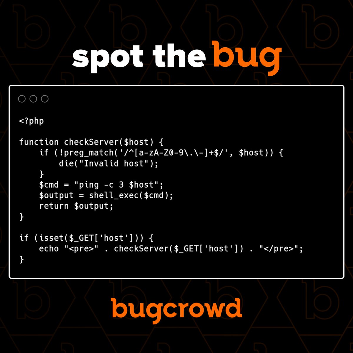 It's PHP Time! ⏰

Find the 🐞👇