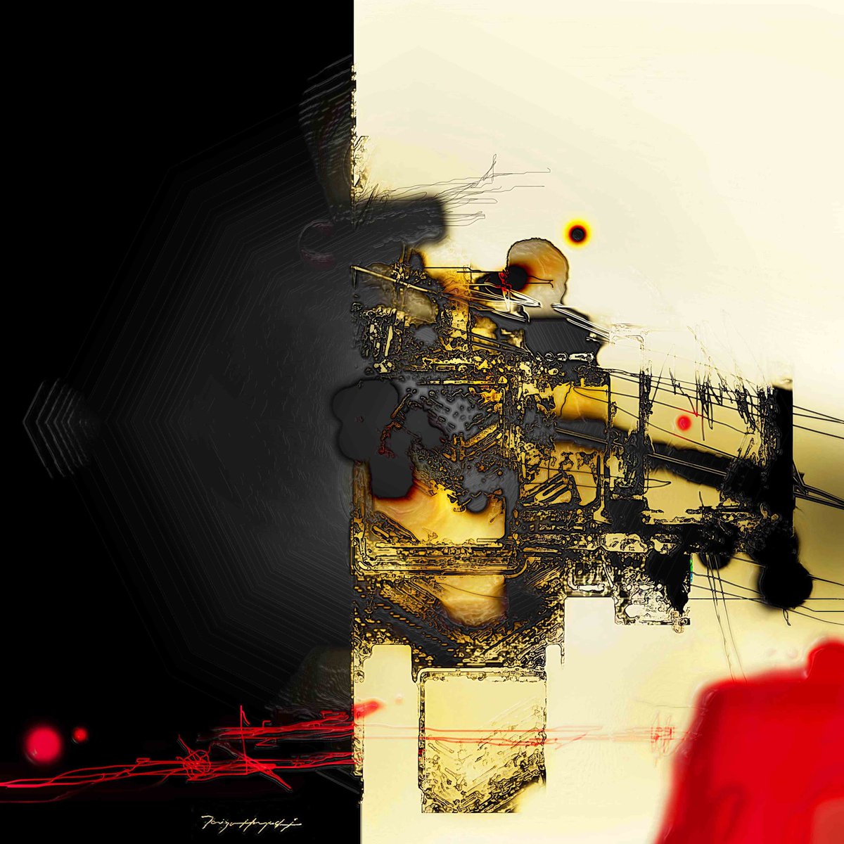 tzohysjpn's tweet image. Opaque Black / 01 ; 
- 不透明な黒のリズム : 01 - 
Taizo Hayashi ; Japan 

#art #arte #abstractartwork #abstractart 
#digitalartwork #digital 
#抽象画　＃デジタルアート　＃デジタル絵画　
＃アート　＃絵画　
＃絵描きさんと繋がりたい　#アートゥーン