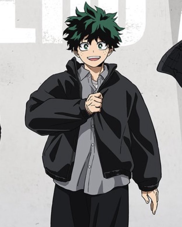 he looks so cute in oversized clothes and his smile <3