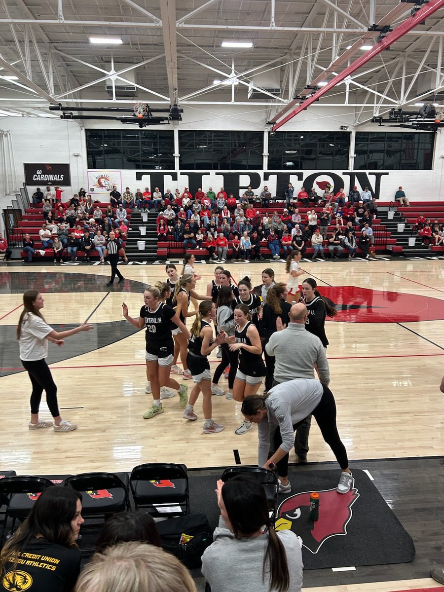 WbbCentralia's tweet photo. C3 #2 Lady Panthers (22-3) go on the road and get  a BIG WIN over C2 #1 Tipton 58-55. Lady Panthers closed out the game on a 12 to 4 run. Great TEAM win! This marks the 1️⃣0️⃣0️⃣th win for Coach Brinkmann and the Lady Panthers Class of ‘26.

@RodKRCG13 @Megan_aub_brink @JeremyJacob88 @ChrisDuerr @ClarenceCanno13 @KOMUsports @MbcaCoaches @NemoPressbox @austinward41 @RoundBallBrad @NathalieABC17 @NicThomas44 @MattClarkPXP