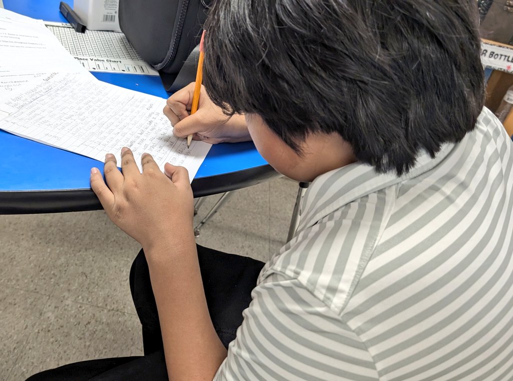 emytomita's tweet photo. https://t.co/NxjjySFNbv… Great day providing feedback & conferring with students. Thankful 4 @magicschoolai for the quick turnaround. Kids are really enjoying #theirchoice of novel. #SmallGroup #BookClub #abovegradelevel Let's keep pushing them higher & higher. #Tier2 https://t.co/EPyyQAFeNL