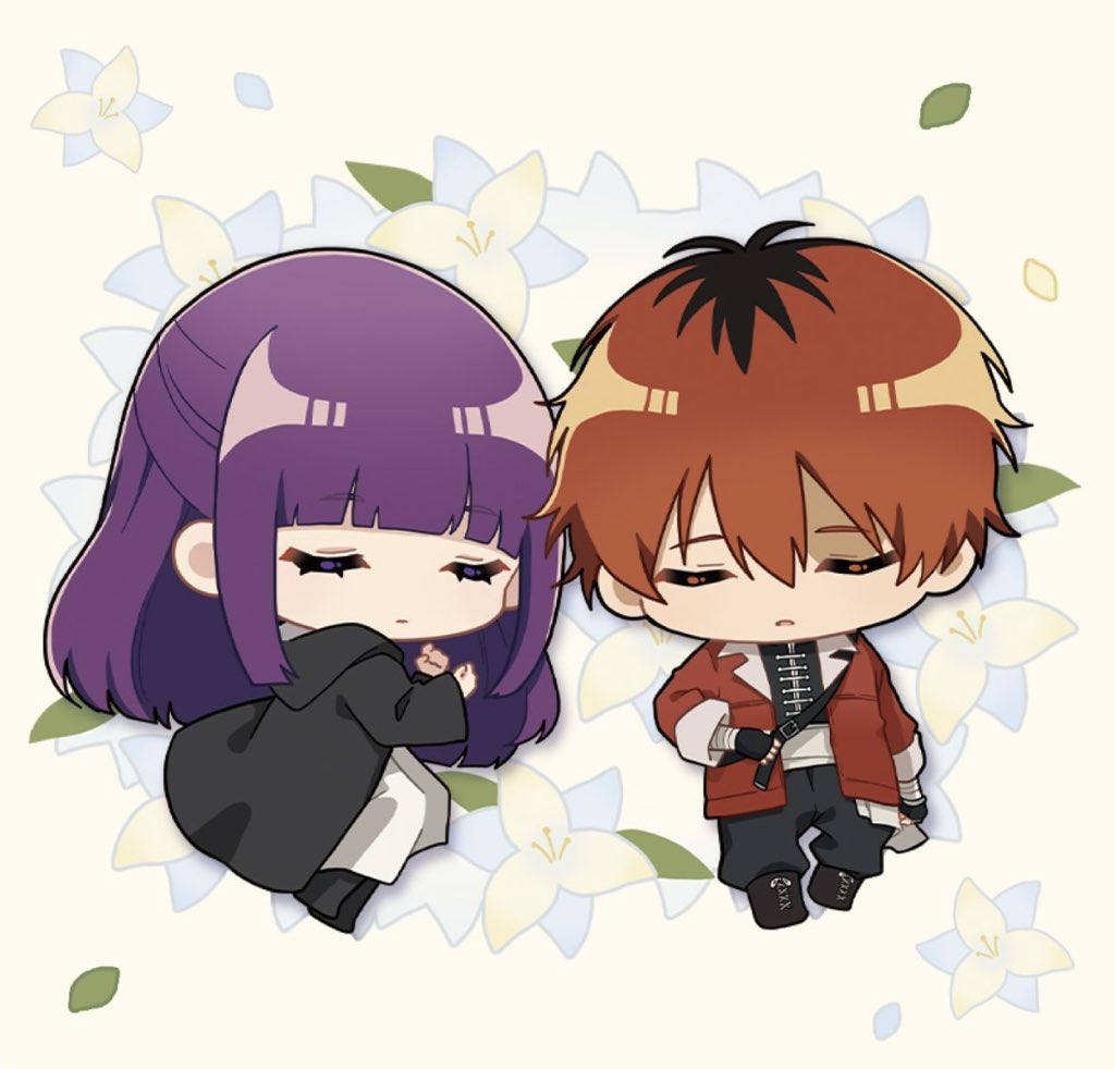 NEW CUTE FRIMMEL AND FERNSTARK CHIBI ILLUSTRATION

#Frieren