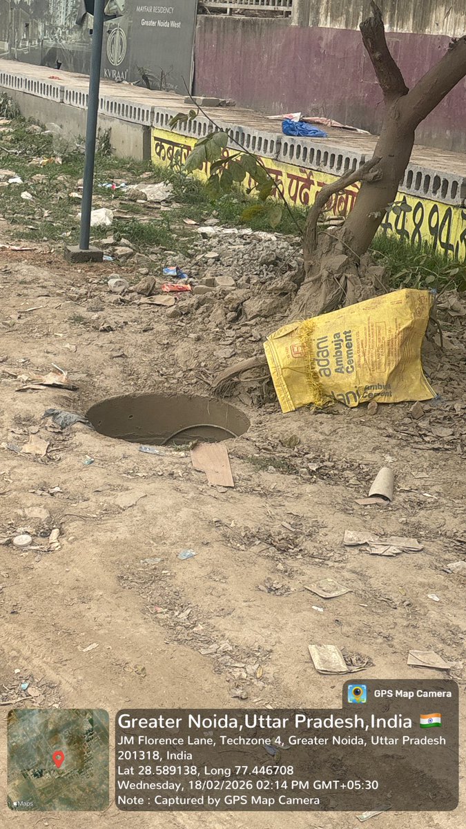 .<a href="/OfficialGNIDA/">Greater Noida Industrial Development Authority</a> Despite paying huge taxes, what are residents getting in return?
#BrokenRoads, open #manholes &amp; daily safety risks.

Do we have to wait for a tragic accident like in #Sector150 before corrective action is taken?

#PublicSafety #TaxpayersVoice #GreaterNoida