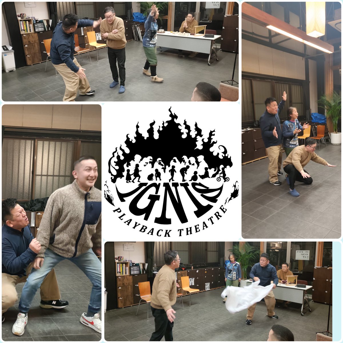 プレイバックシアターIGNIS ワンネス財団奈良地区のスタッフ有志で活動