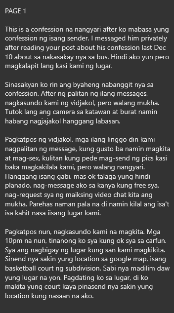 AlterOfan83223's tweet photo. Isa sa advantage ng pagiging confession sender ay makakaakit ka ng masarap kabembangan tulad na lang nito
Page 1
Sender: Follower with Car
#ConfessionOfanAlter817
#Carfun #BusFun https://t.co/6sSTRRud3l