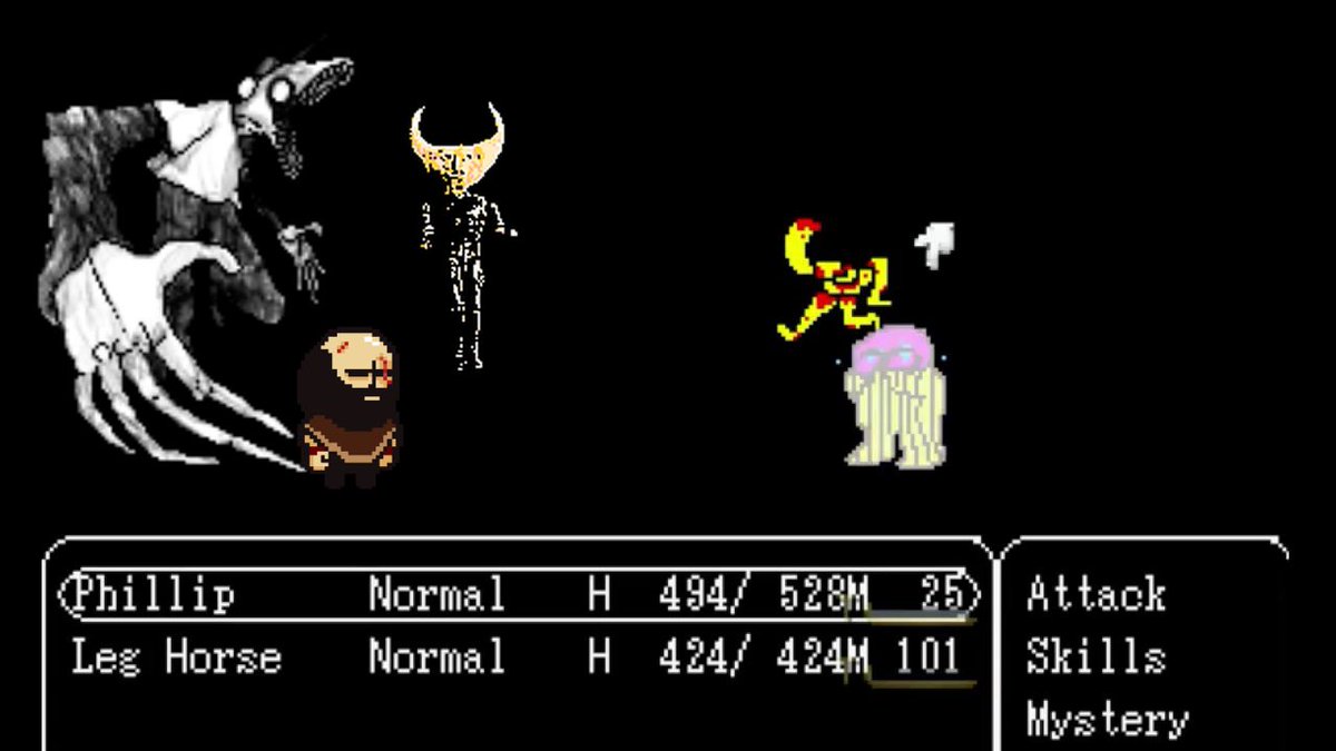 Facepalm27's tweet photo. Realistically, how would this play out and who would win
#offtherpg #hylics #lisathepainful #spacefuneral https://t.co/Q4jHFd0Slq