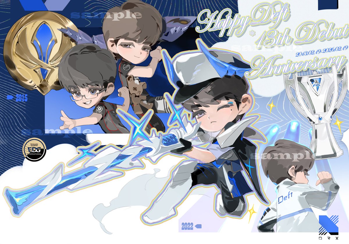 Happy #Deft 13th Debut Anniversary
2013.02.19-2026.02.19
（commission）