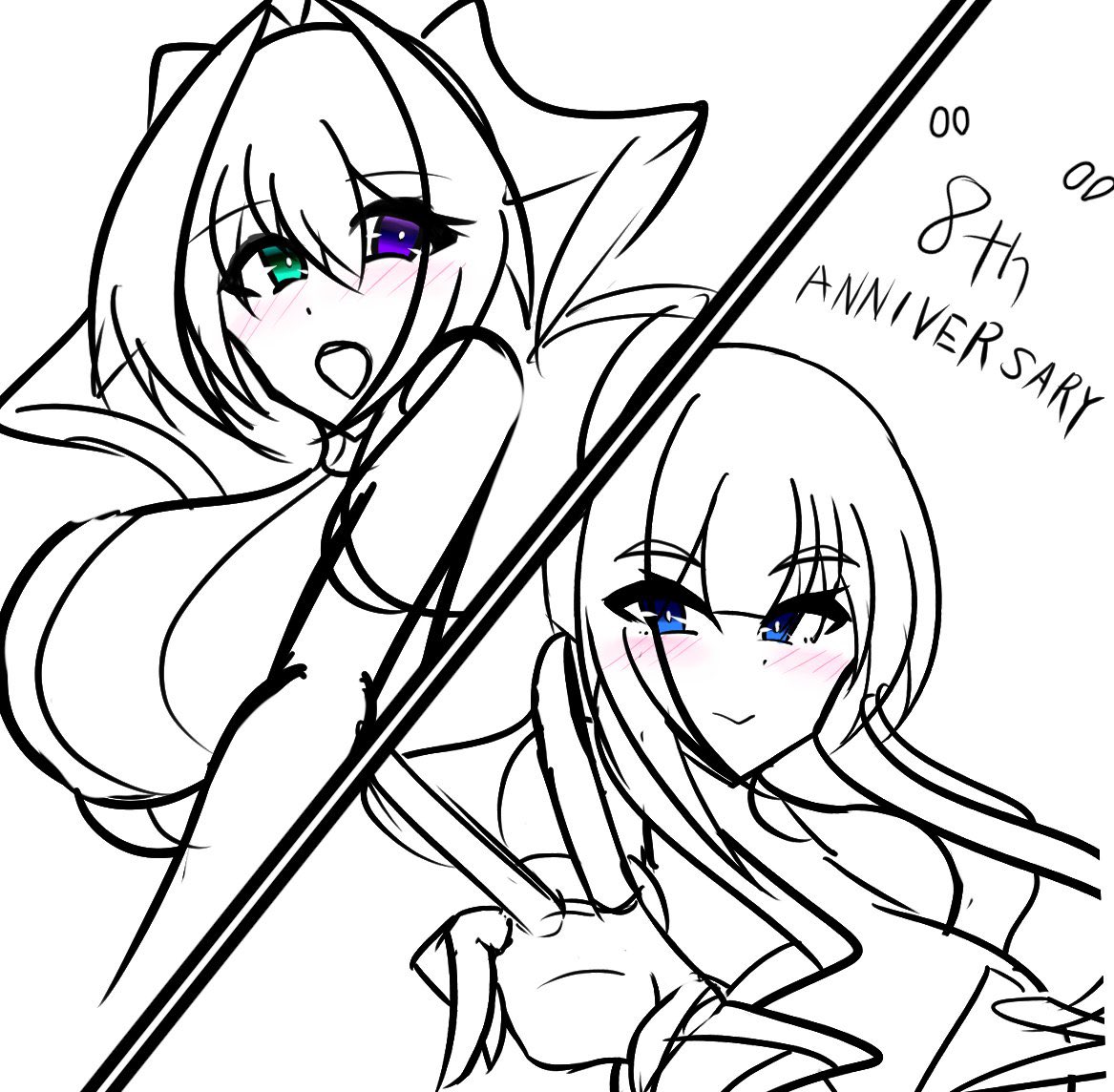 #自分で生み出した一次創作オリジナルキャラを流そう
誕生してから8年経過した看板娘のましろちゃんです… 