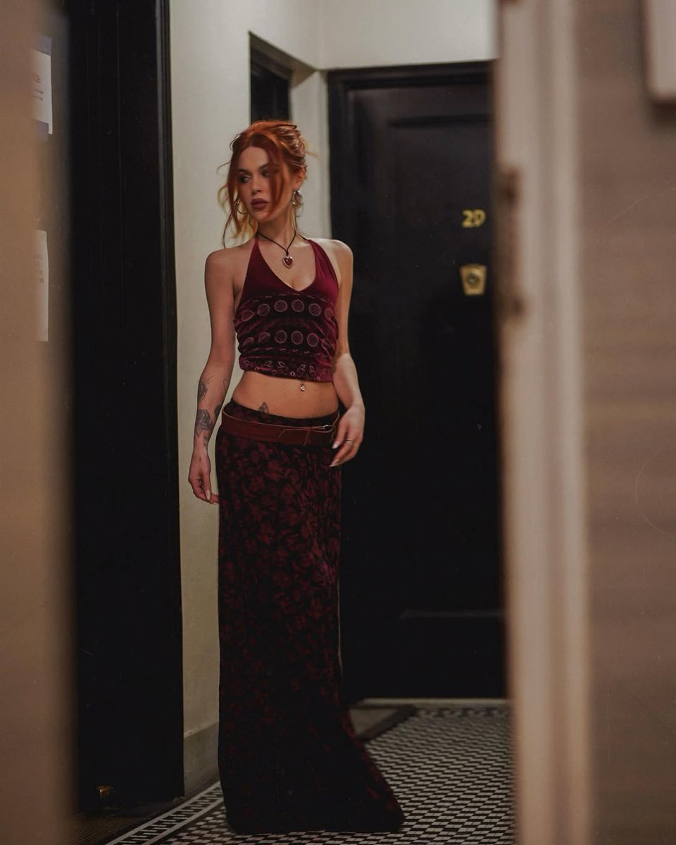 Heading out to see her important person.