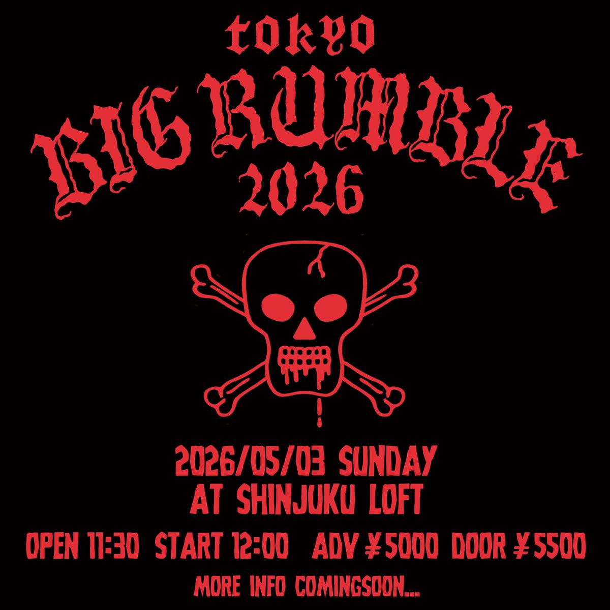 【" TOKYO BIG RUMBLE 2026" Act #6】

ANNY