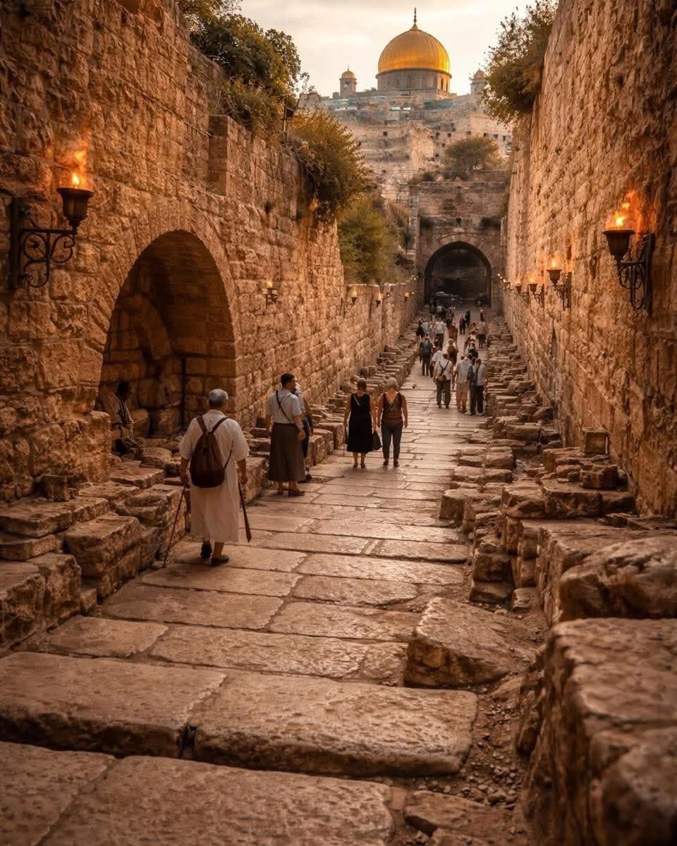 🔥 2000 años después… ¡Ya está abierto!

Jerusalén acaba de inaugurar un camino de peregrinación de 2000 años de antigüedad que antiguamente conducía desde el Estanque de Siloé hasta el Monte del Templo.

Este es el mismo camino que recorrieron los fieles judíos en tiempos de