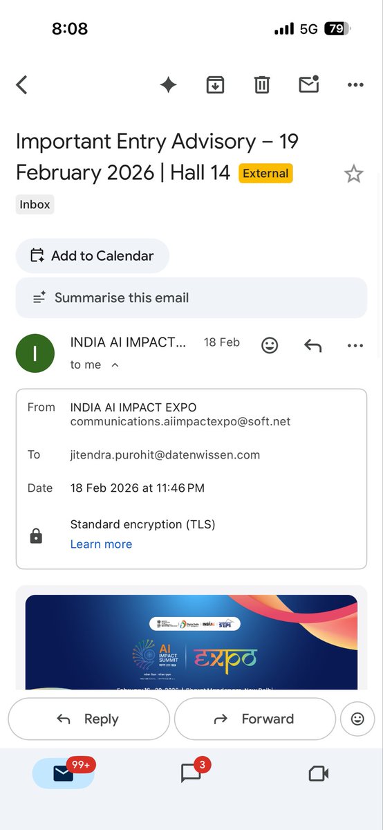 jitupurohit310's tweet photo. People comprised their sleep, wake at 5 am just to visit and here “YOU ARE NOT ALLOWED GO HOME” 

As a startup founder and fan of #IndiaAI movement, I am disappointed. 
@GoI_MeitY @AshwiniVaishnaw @PMOIndia @JitinPrasada @narendramodi @stpiindia @DelhiPolice @ABPNews @aajtak https://t.co/S8VLaJBR7R