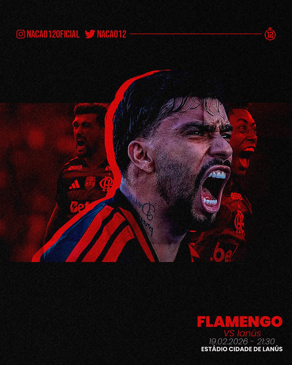 Nacao12's tweet photo. DIA DE MENGO! 🚩🏴

Hoje o FLAMENGO enfrenta o Lanús pelo primeiro jogo da Recopa Sul-Americana.

É noite de decisão, é noite de mostrar quem manda na América. 

RUMO A MAIS UMA TAÇA! 🏆

#Nação12
#NadaNosPara
#Flamengo

☝🏽✌🏽🚩🏴 https://t.co/ghEsOdJft8