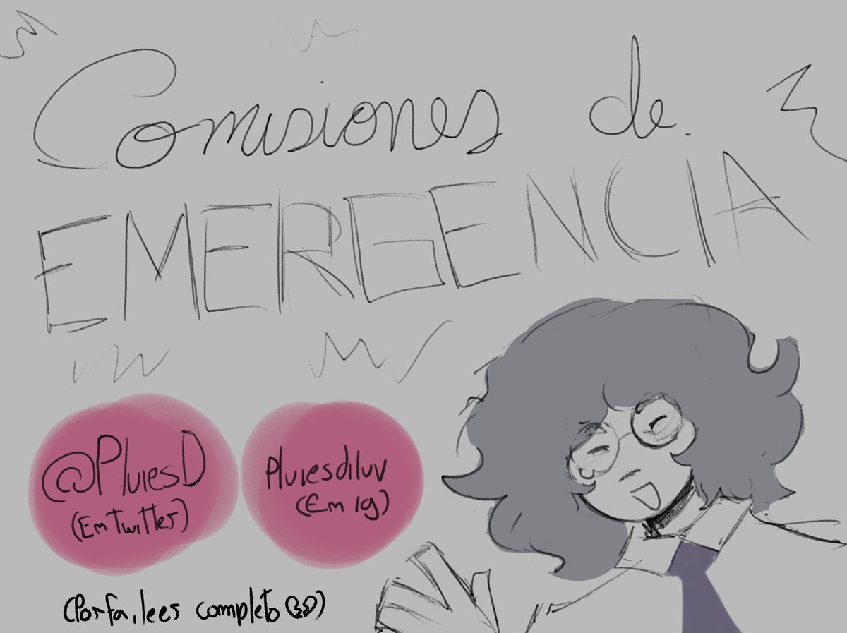 (ESP)
¡Comisiones de emergencia! , por favor leer atentamente el hilo uu 
Disponible paypal y Yape, escribirme al priv!

(ENG)
Emergency commissions! please read carefully 🧵
Available payment: paypal
DM me if interested!

-----

PLS 🔁!!
#commissionsopen #opencommissions #art