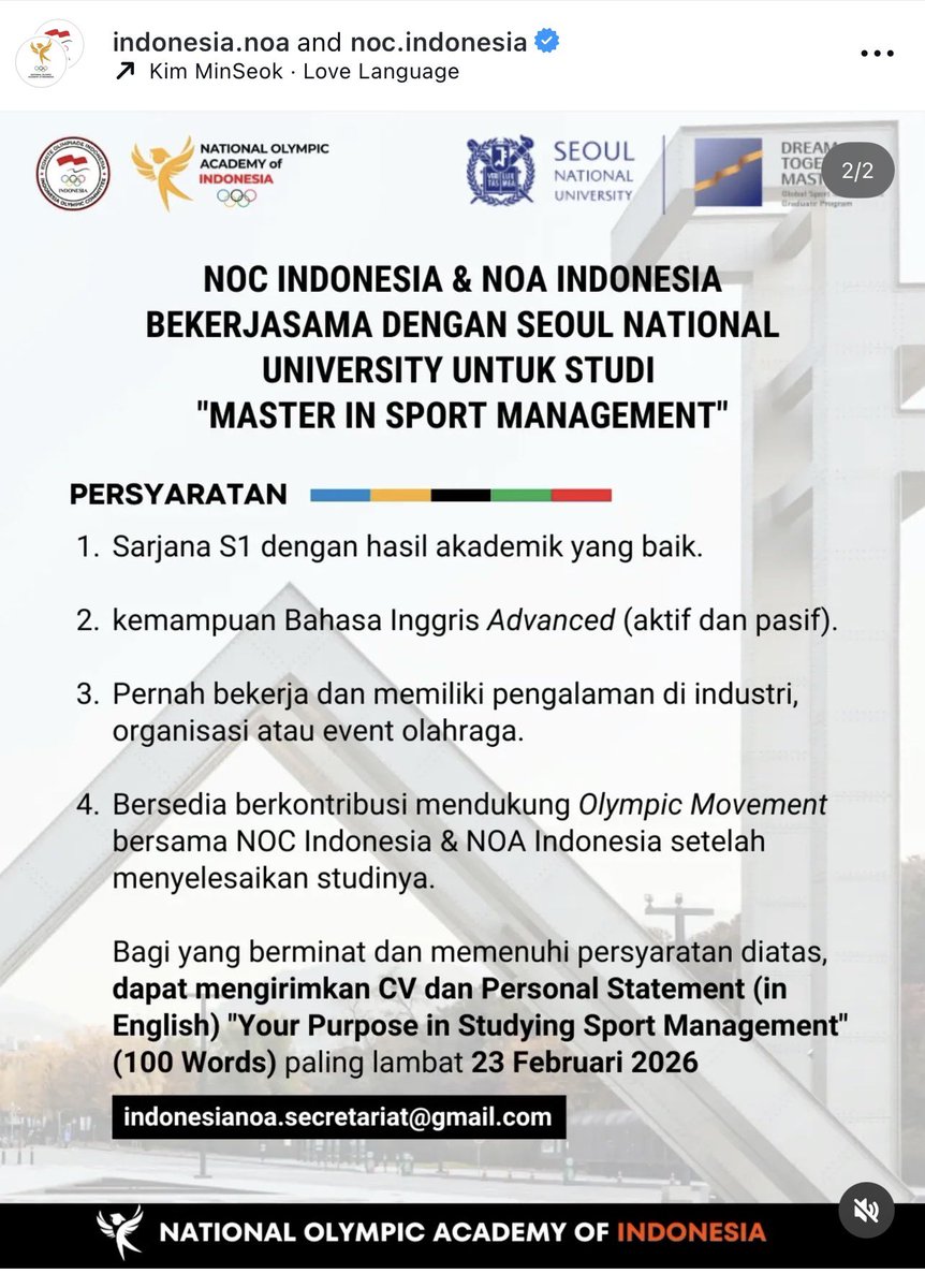 guyss for those working (or interested) in the sports industry, this is worth checking. Master in Sport Management, SNU. 👍