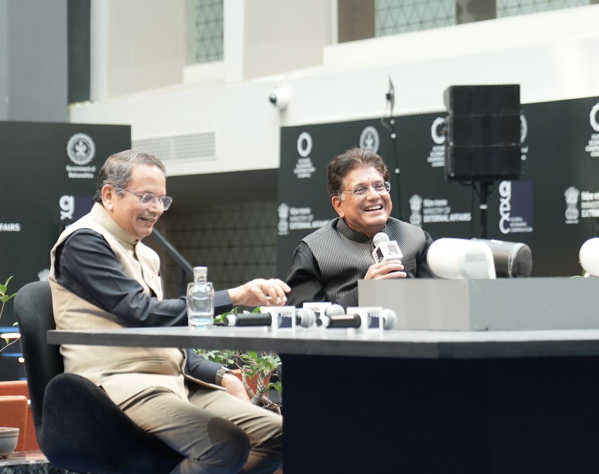 CurtisSChin's tweet photo. Good morning, #Mumbai! #IndianBreakfast kicks off Day 3 of the inaugural #GEC2026 Global Economic Cooperation Conference. Day 2 included a terrific conversation on stage with Minister @PiyushGoyal & Dr. @vijai63 “throwing light on … successful trade deals & how leadership of PM Modiji has navigated the country in these uncertain times”
