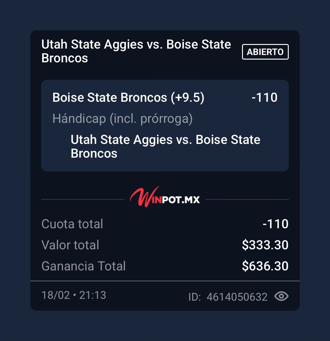NCAAB POD 1:

🎯Boise State Broncos +9.5 (-110)