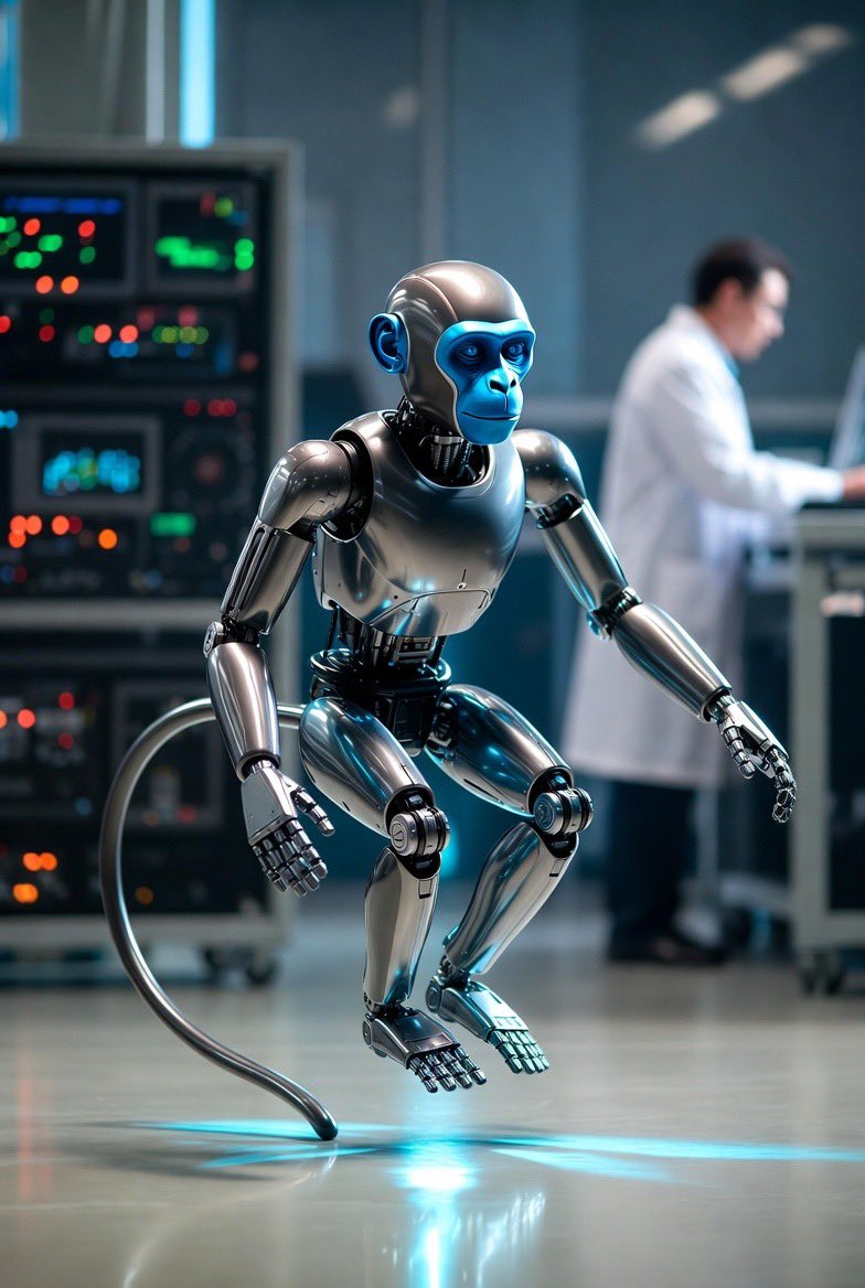 मेरी एडवांस रिसर्च लैब में ये AI वाला रोबो मंकी बनाया है। इसके सामने बोलो की अच्छे दिन आने वाले हैं तो हवा में दो बार गुलाटी भी मारता है।😂😂
joke 😎