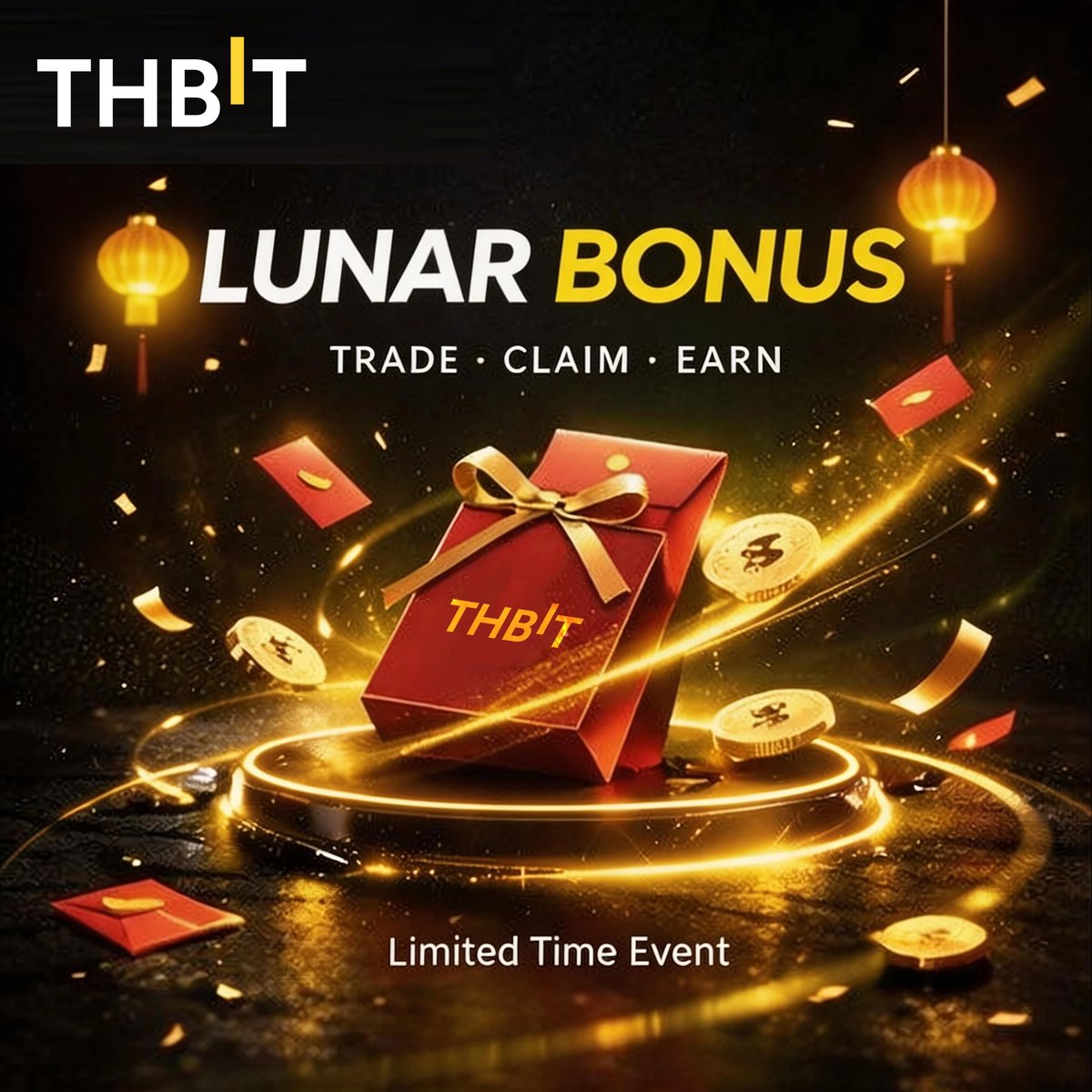 🚀THBIT Lunar Bonus is live! 🧧✨
Trade. Claim. Earn.

To join the giveaway:
✅ Like this post
✅ Repost
✅ Follow <a href="/THBIT_Global/">THBIT</a>
 
✅ Comment: “LUNAR BONUS” + tag 2 friends 👇

⏳ Limited-time event — don’t miss it.