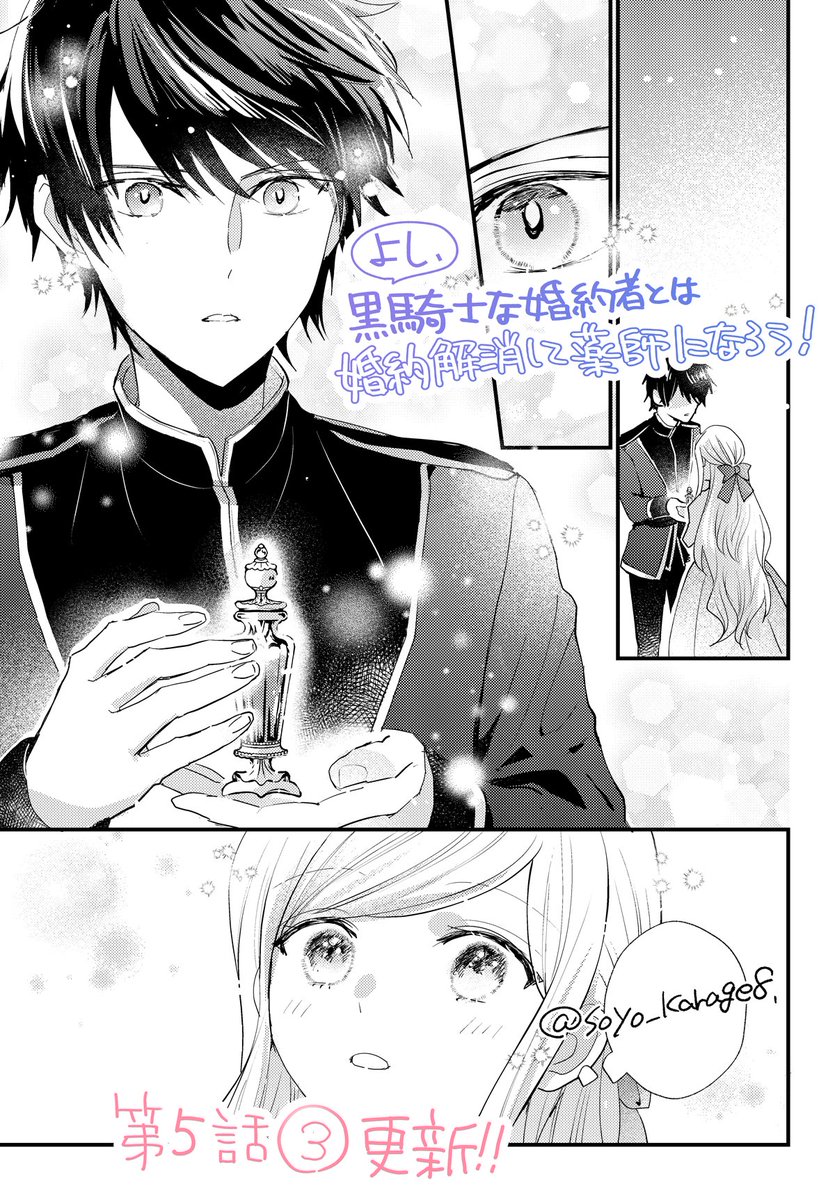 ˏˋ🌷本日更新🌷ˎˊ˗ 「よし、黒騎士な婚約者とは婚約解消して薬師にな
