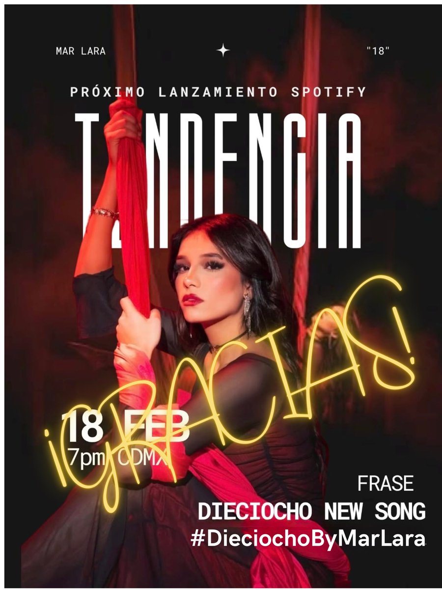 🙏🏽❤️MUCHAS GRACIAS FAMILIA💫

Queremos agradecer de corazón a todos los que se sumaron a la tendencia por el estreno de la nueva canción de <a href="/MarLara_Oficial/">Mar Lara 🌊</a> 

Vernos unid@s para apoyar este lanzamiento demuestra la fuerza y el cariño tan genuino que hay detrás.
No hay mejor