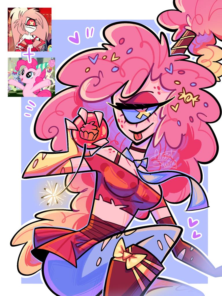 🧁💥How about some explosive cupcakes?💥🧁...
.
#HazbinHotel #cherrybomb #PinkiePie #mlpfanart #art #mlp