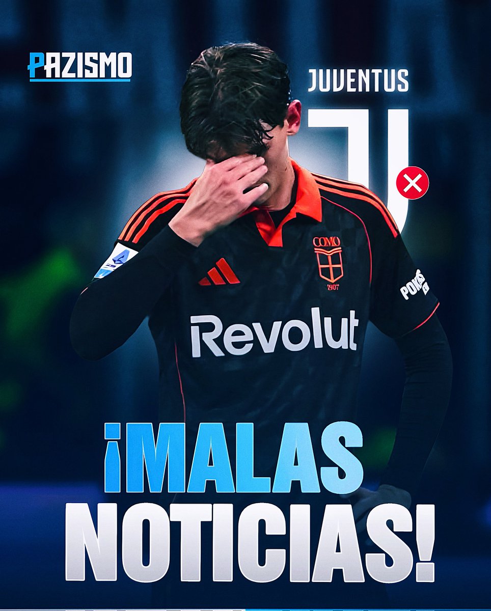 ❌️ ¡MALAS NOTICIAS!!!!

NICO PAZ LLEGO ALA QUINTA AMARILLA Y SE PERDERA EL PARTIDO DEL COMO FRENTE A LA JUVENTUS, ESTE PRÓXIMO SÁBADO.

Todo es tristeza.