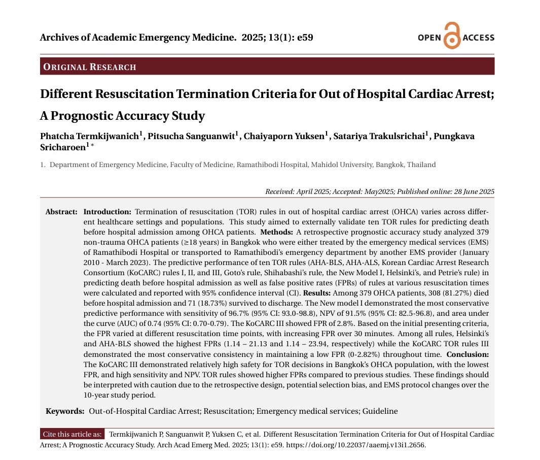 aaemjournal's tweet photo. Full text link:
https://t.co/RUEuEBXv6t

#emergencymedicine
#evidencebasedmedicine
#medicaljournal
#EmergencyDepartment
#AAEMjournal https://t.co/i1p1tdOl3I