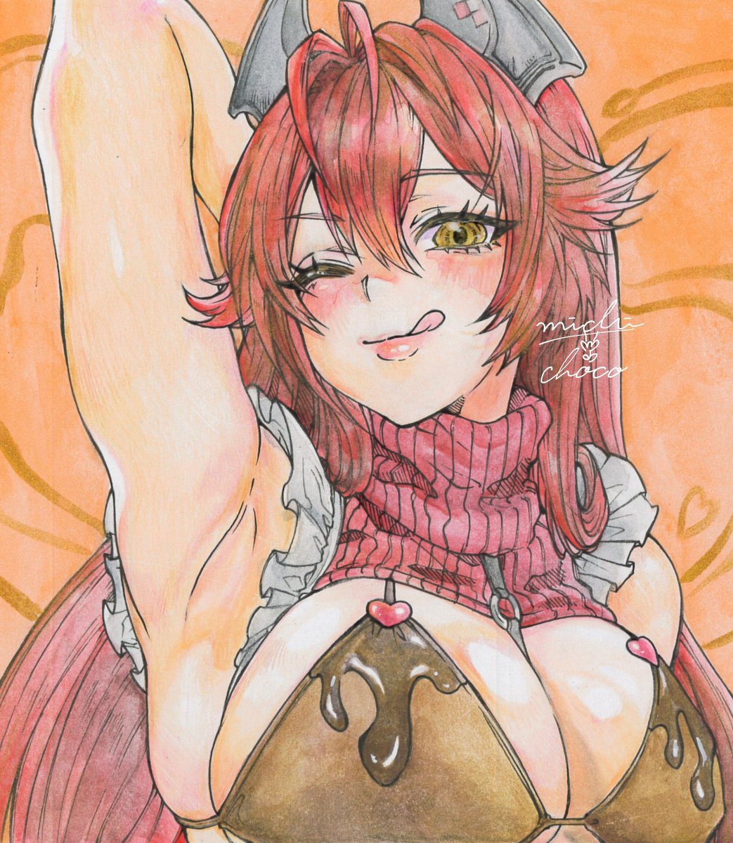 michikusa_choco's tweet image. ❤️‍🔥🐺📻
#NIKKEとの甘いひととき #NIKKE
#NIKKEfanart #レッドフード