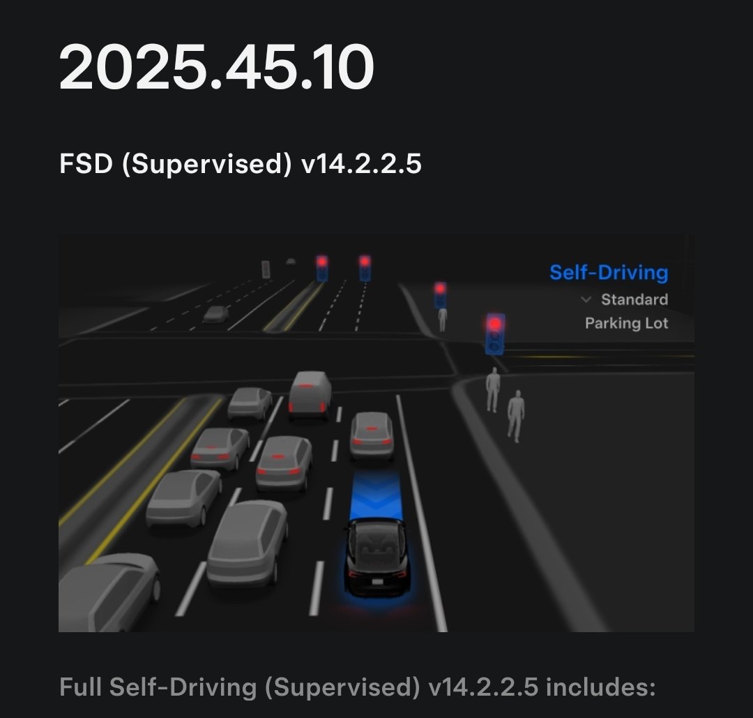 What? FSD 14.2.2.5 is here ✨