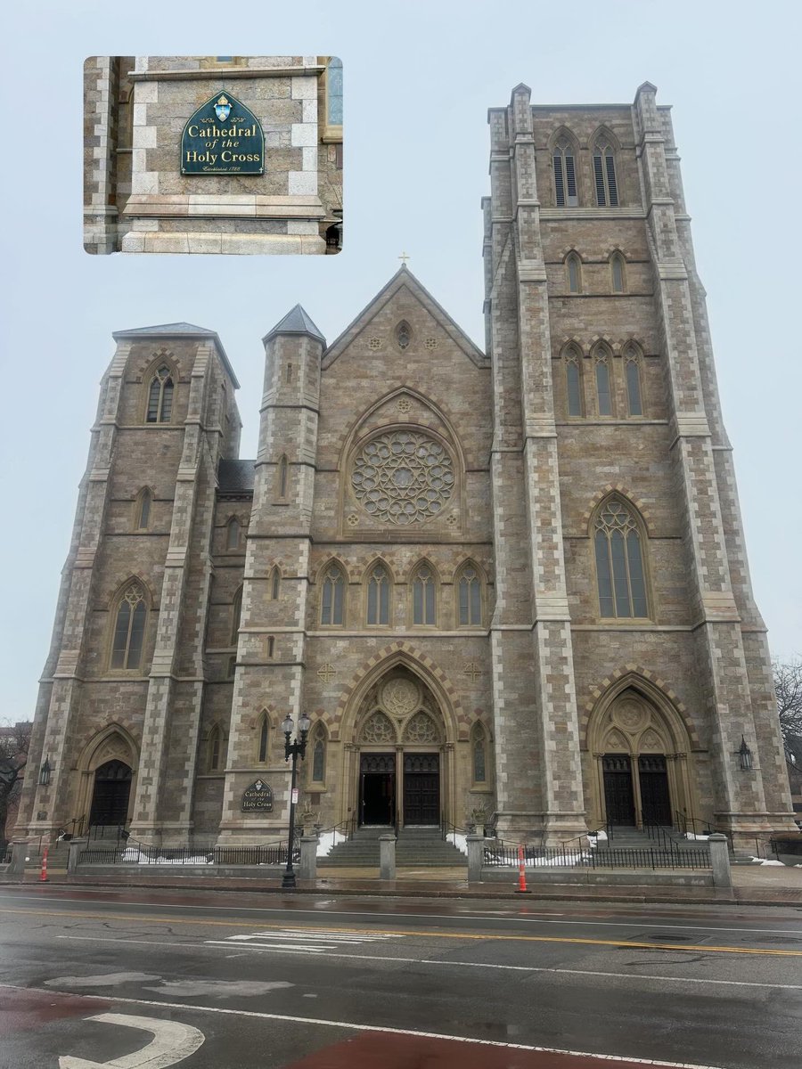 MartinaCurtin's tweet photo. Day 49 #100daysofwalking 
A stop by the Cathedral of the Holy Cross on this Ash Wednesday.
#ashwednesday #ahes #lent #bekind
@NewstalkFM @NTBreakfast https://t.co/ZICk63Me3a