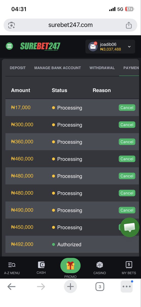 AdewumiJohn15's tweet photo. @surebet247ng Release my fund in peace ooooo https://t.co/9dMUYad6CH