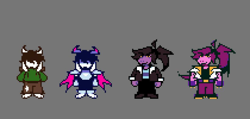_K_honnor's tweet photo. Chapter2
Kris-Noelle, Susie-Berdly, King-Queen and Jevil-spam

#deltaswap #deltarune #au #sunwarped https://t.co/vIegPQ9s8J