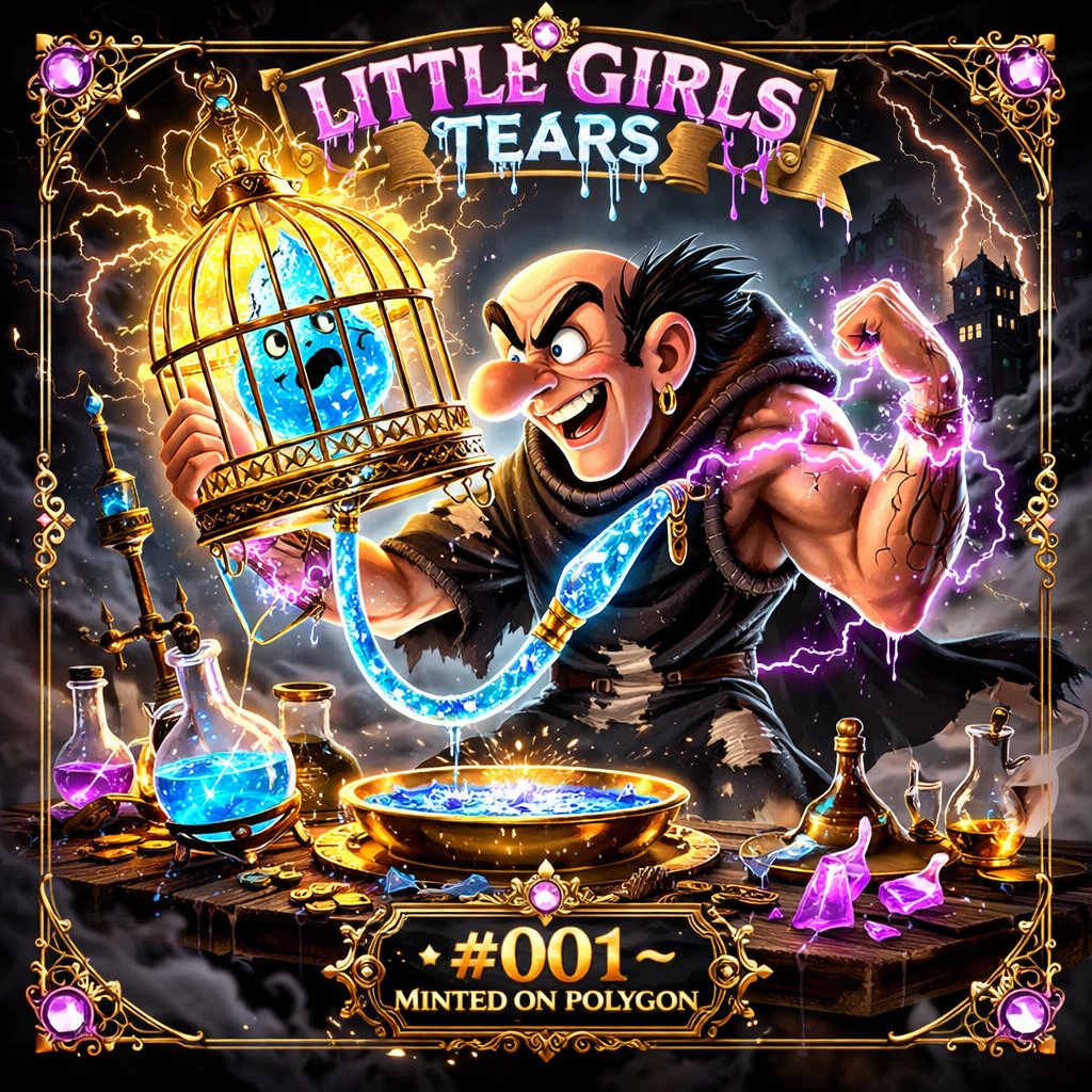 strategicreset's tweet image. 🔥 Just dropped: “Little Girls Tears” #001 – Minted on Polygon 🔥
Dark fantasy meets classic cartoon chaos in this electrifying NFT. 
Own it👇 opensea.io/item/polygon/0…
#NFT #PolygonNFT #NFTArt #OpenSea #CryptoArt #DigitalCollectible #Polygon #Web3 #NFTDrop #MintedOnPolygon