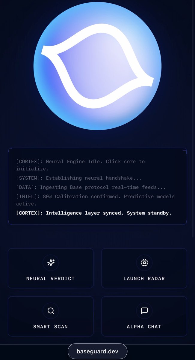 RG_0824's tweet photo. @MemesOnBase_ Then be ready. Use $Baseguard to scan for scams and rug pulls BEFORE trading. Once Cortex is complete, you can get alerts to get out of a trade to maximize your profits. $Baseguard will soon embrace multi-chain analysis. https://t.co/AQ8Y36vzm6