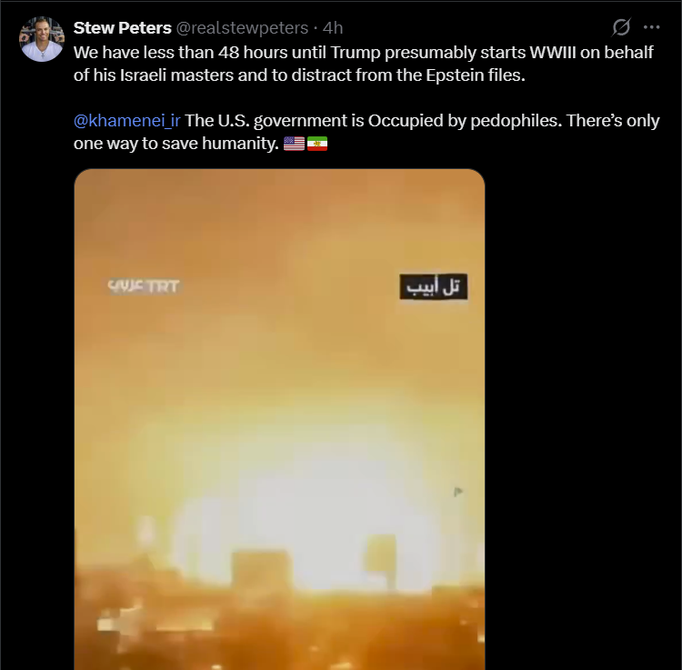 Far-right Christian guy wants Iran to destroy the US government. It's a pretty crazy timeline.