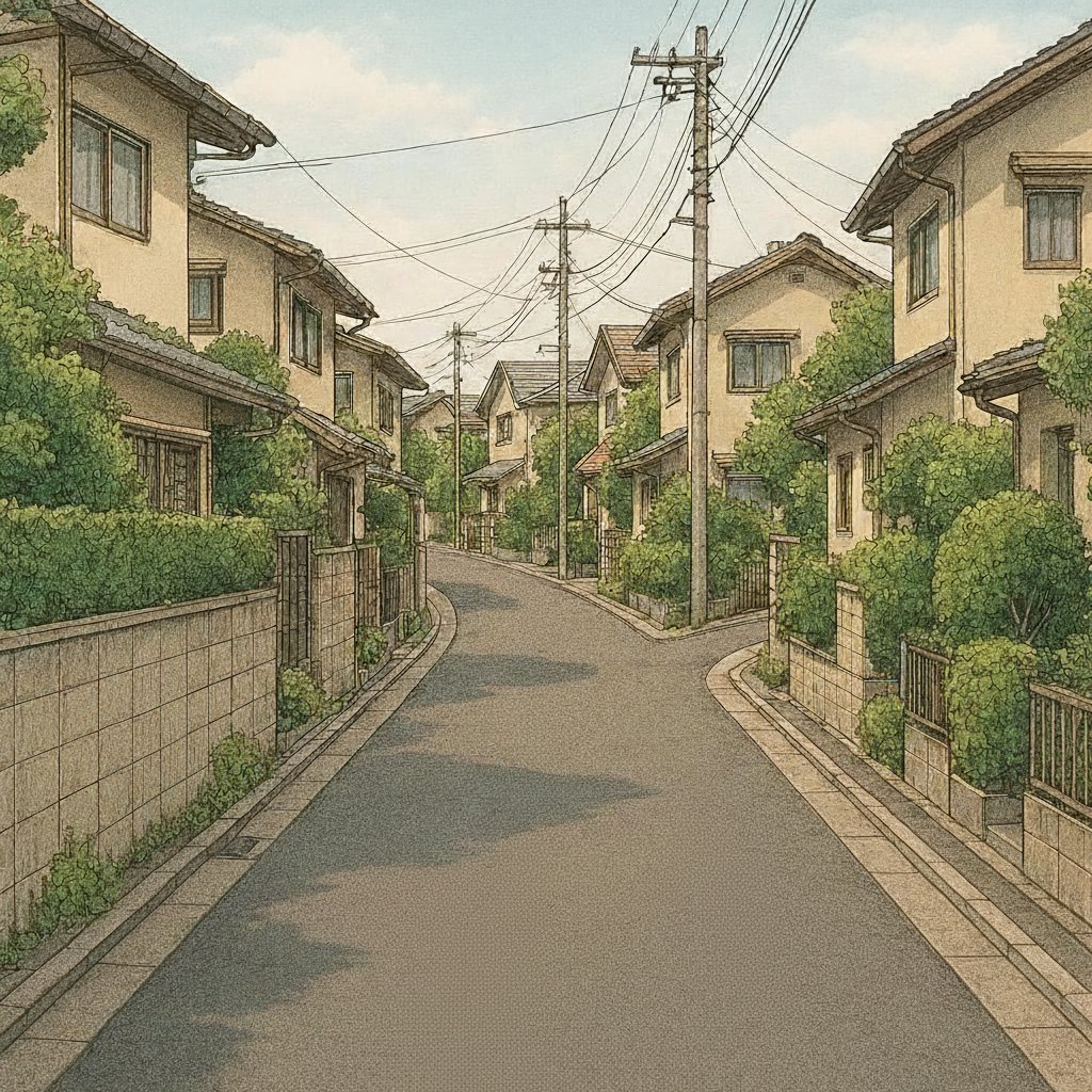 WasabiVaio's tweet photo. #googlemixboard #背景　#ゲーム背景 #漫画背景
imageFxで作った街の風景を mixboardで
1. 道路の白線と標識消して
2. 雨にして
3. 夕方にして　夜にして https://t.co/DJQDMeM4Qs