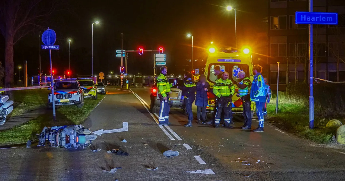 Twee zwaargewonden bij ernstige aanrijding in Haarlem