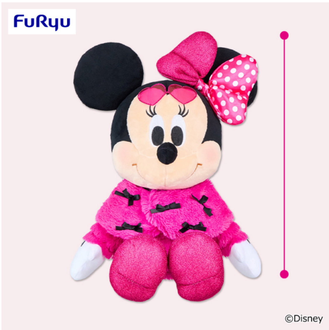 ミニーマウス More pink More ribbons! BIGぬいぐるみ 登場