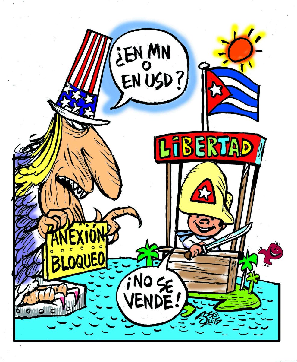 Nuestra soberanía no se negocia, podrá haber #BloqueoGenocida,  acusaciones de terroristas, pero #CubaEstáFirme con sus principios e ideales en alto, defendiendo su dignidad, aplastando todas las mentiras con sus acciones de resistencia y lucha con y para el pueblo.
