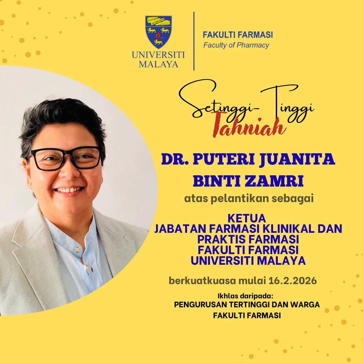 Faculty of Pharmacy, UM tweet media