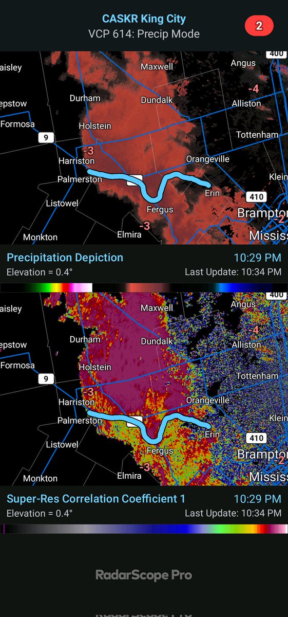 WxOntario1's tweet image. Looks like precip is falling as mostly snow across the #Durham area

Snow/ ice line appears to be north of Road 109

#OnWX #ONStorm
