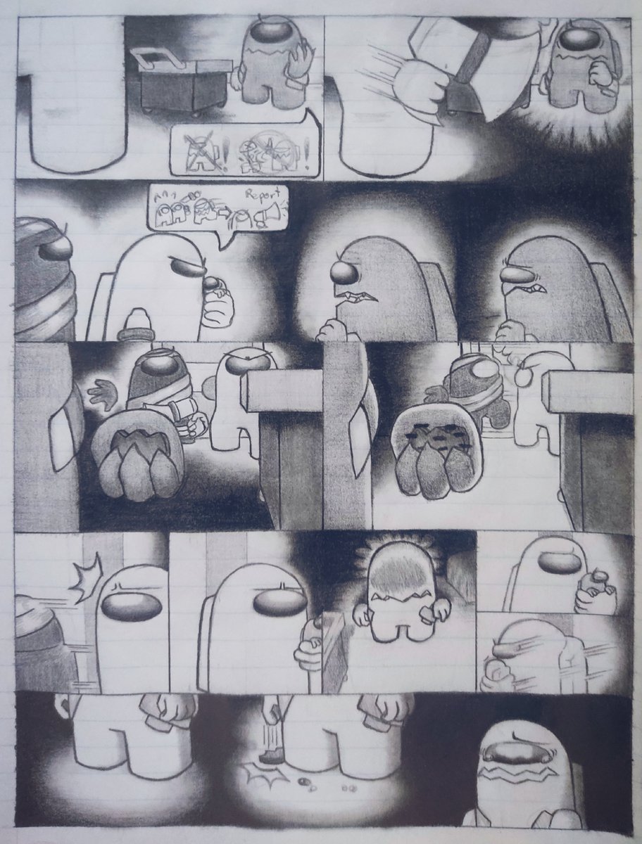 Bueno aquí les dejo el mini comic completado 
#Rodamrix #AmongUs