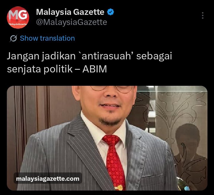 Kau tahu ada yang tidak kena bila ABIM sendiri sudah bersuara. 😎