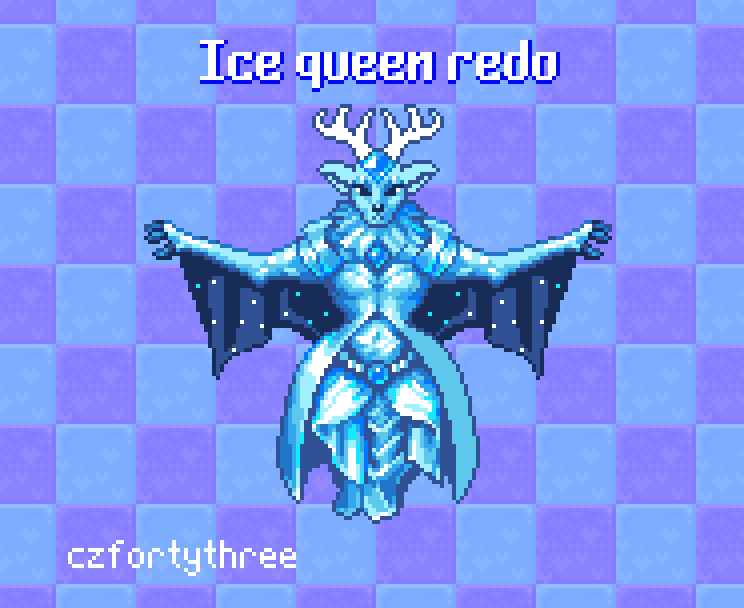 Ice queen resprite! redd.it/1r8mbor