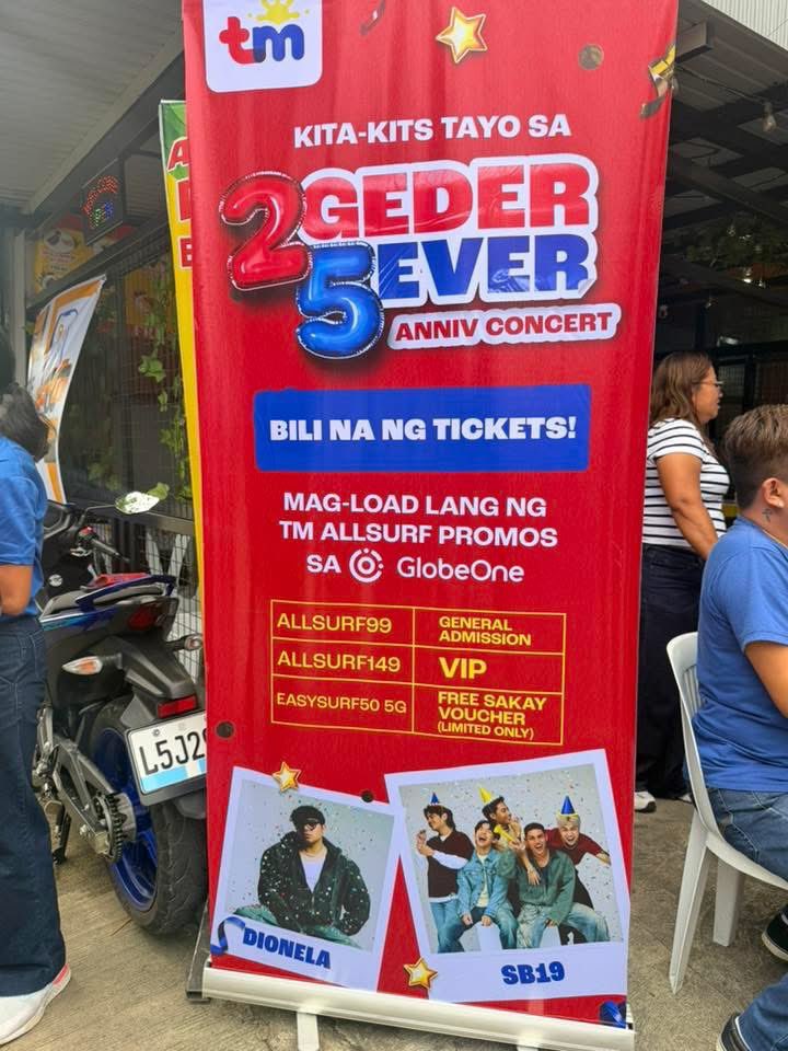 Abangan ang online selling via GlobeOne pero para sa unang pa surprise, may on-ground ticket selling na rin! Walang maiiwan dahil #TeaMTayo ❤️💙

Mga ka-TeaM namin sa Davao, sugod na sa N’JOY BAR-BQ at Kainan malapit sa University of Southeastern Philippines! 

©️United Mindanao